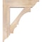 Ekena Millwork Balboa Traditional Smooth Bracket w/ Offset Brace, Douglas Fir, 7 1/2"W x 28"D x 32"H BKT0806X28X32BOA01SDF - alternate 3